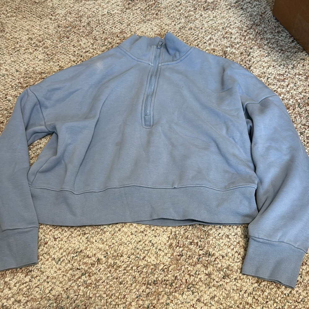 Purple Crop Sweatshirt